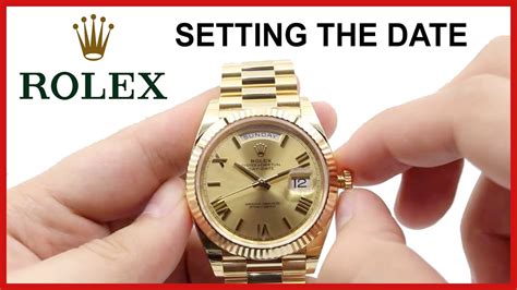 Rolex watch date changes